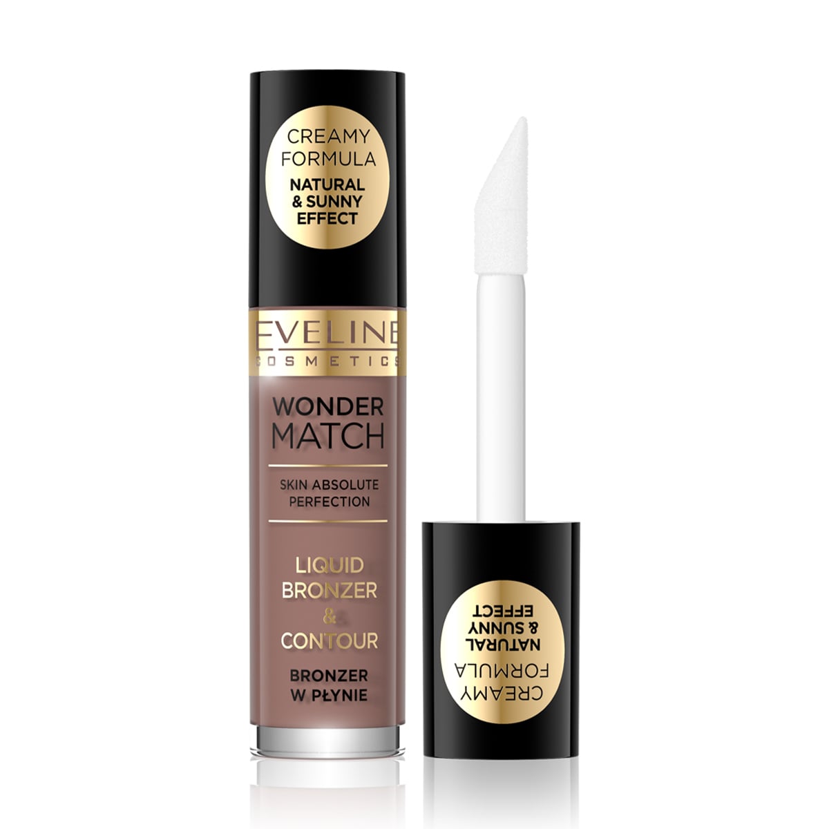 Рідкий бронзер для обличчя Eveline Cosmetics Wonder Match Liquid Bronzer &amp; Contour 01, 4.5 мл